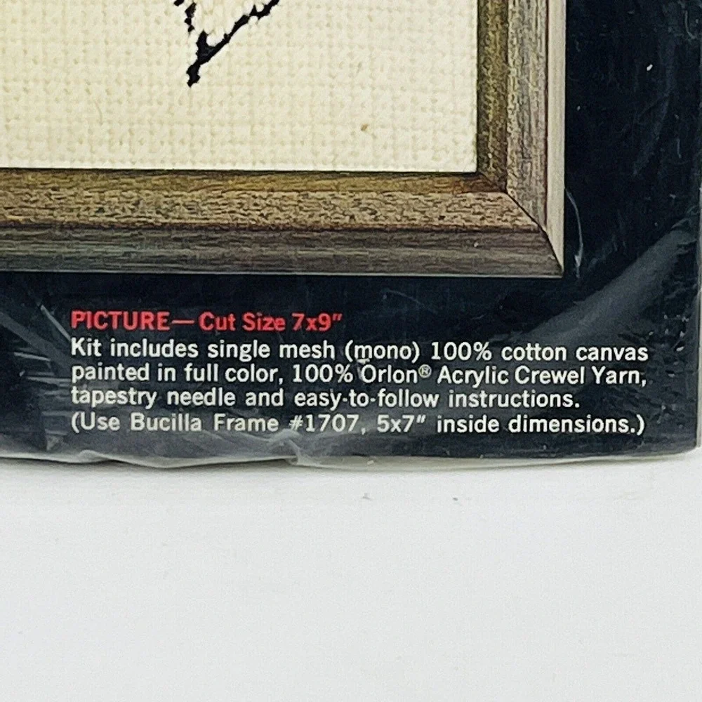 Vintage Bucilla‎ 60361 Radish Painted Needlepoint Miniatures Kit Crewel 5x7